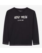 T-Shirt rock sequins Jorgina noir