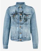 Veste en jean bleue