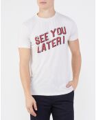 T-Shirt en Jersey See You Later blanc