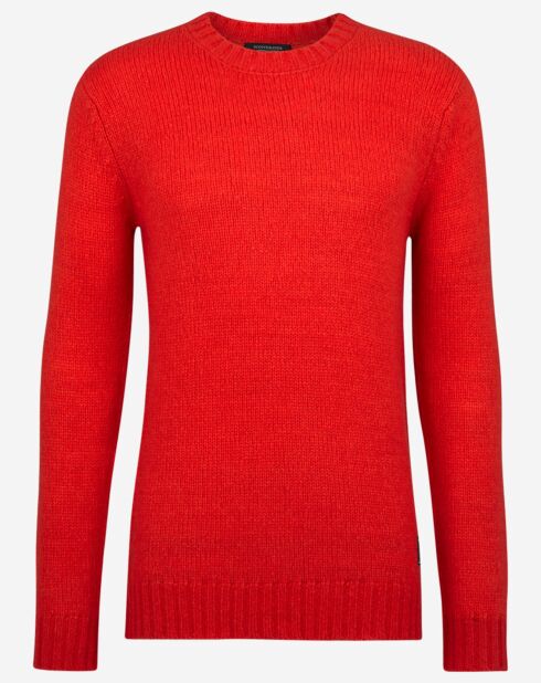Pull en Laine mélangée rouge