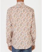 Chemise Regular Fit imprimé paisley blanc/multicolore