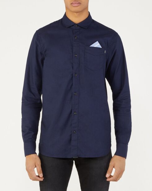 Chemise Regular Fit Oxford bleu marine