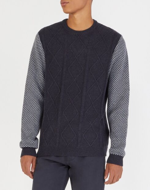 Jersey Peans negro jaspeado/gris