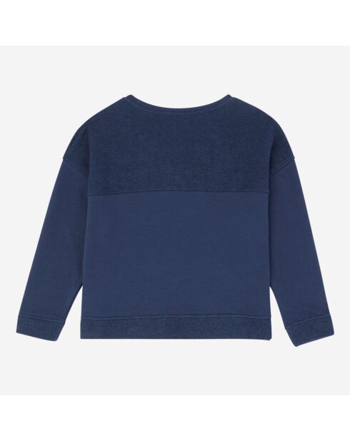 Sweat coton bouclette Yeray bleu marine