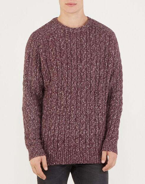 Pull en Maille Victor bordeaux