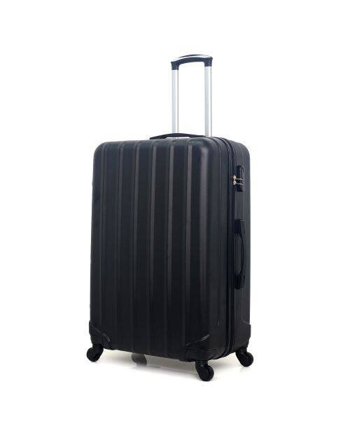 Maleta Himalaya de larga estancia con 4 ruedas, 75 cm, negra