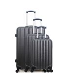 3 Koffer 4 Räder Himalaya 55/65/75cm dunkelgrau