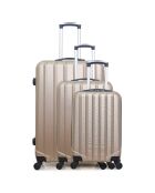3 Valises 4 roues Himalaya 55/65/75cm beige