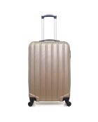 Valise Moyen Séjour 4 roues simples Himalaya 65 cm beige