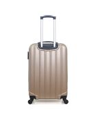 Valise Moyen Séjour 4 roues simples Himalaya 65 cm beige