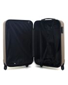 Valise Moyen Séjour 4 roues simples Himalaya 65 cm beige