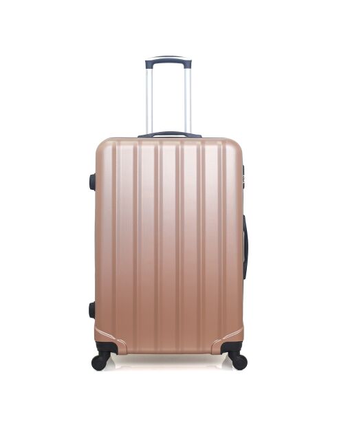 3 valigie 4 ruote Himalaya 55/65/75cm oro rosa