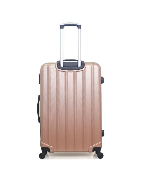 3 valigie 4 ruote Himalaya 55/65/75cm oro rosa
