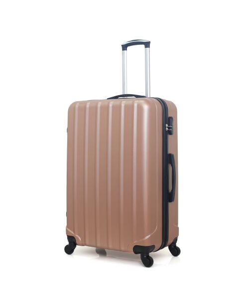 3 valigie 4 ruote Himalaya 55/65/75cm oro rosa