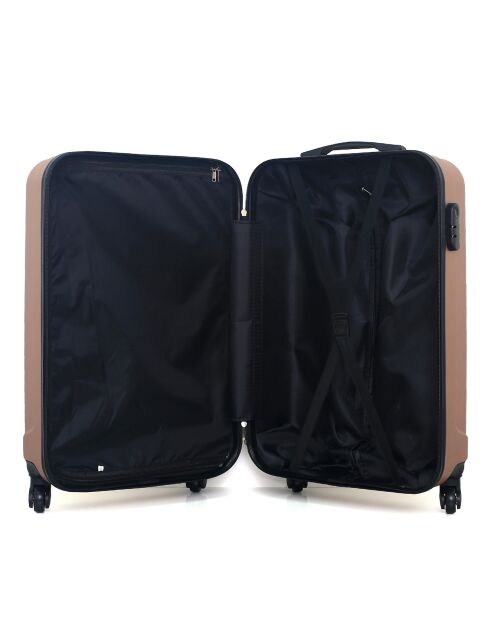 Valigia a soggiorno medio Himalaya 4 ruote singole 65 cm oro rosa
