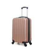 Valise Cabine 4 roues Himalaya 55 cm rose doré