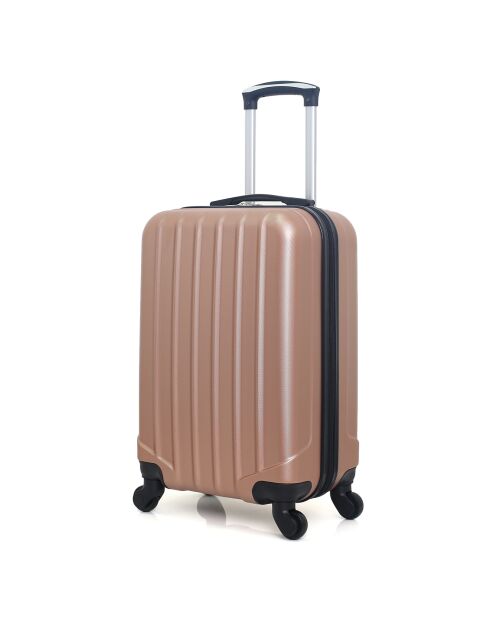 Valise Cabine 4 roues Himalaya 55 cm rose doré