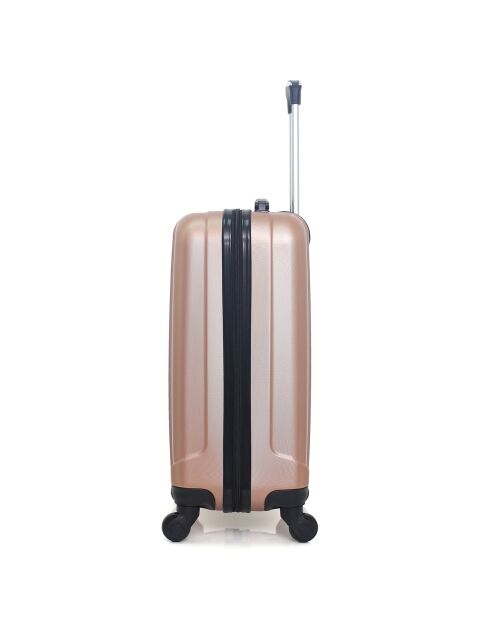 Valise Cabine 4 roues Himalaya 55 cm rose doré