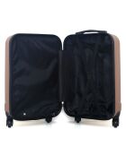 Valise Cabine 4 roues Himalaya 55 cm rose doré
