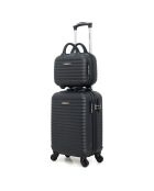 Cabin & Vanity koffer 4 enkele wielen Brazilia-H 50/30cm donkergrijs