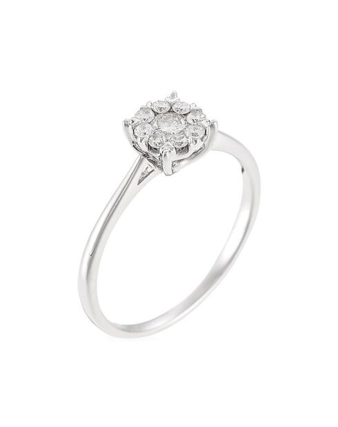 Forever Love 0,25 karaat witgouden diamanten ring