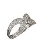 Infinity diamanten ring 0,74 kt witgoud