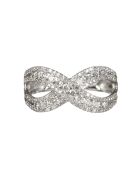 Infinity diamanten ring 0,74 kt witgoud