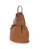 Cognac Cait Lederrucksack - 35x14x42 cm