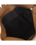 Cognac Cait Lederrucksack - 35x14x42 cm