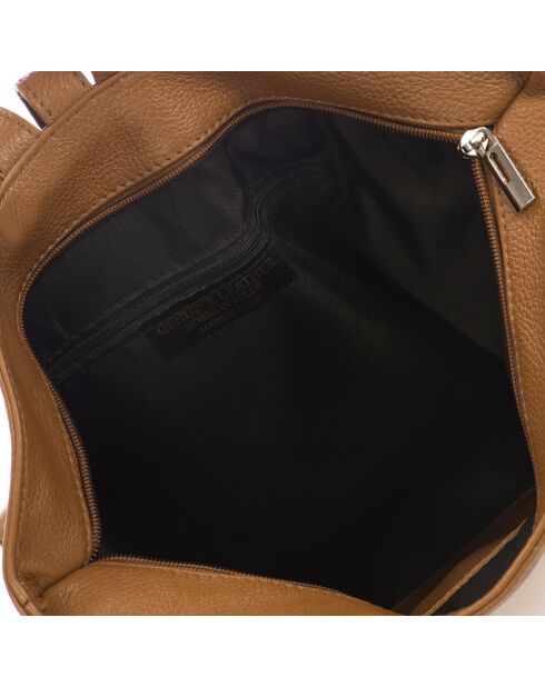 Cognac Cait Lederrucksack - 35x14x42 cm