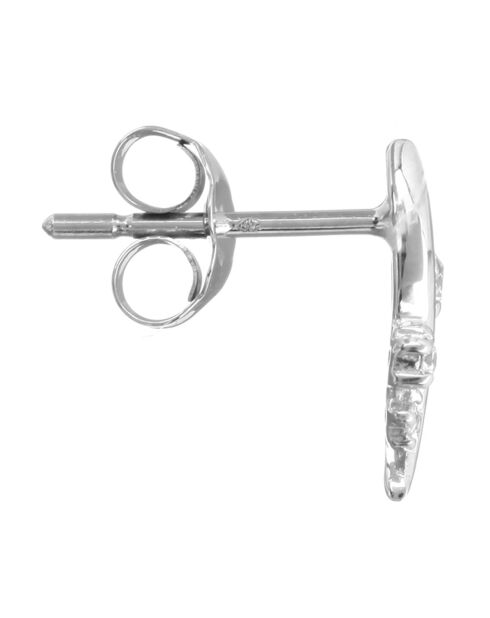 Boucles d'oreilles Ondula Diamants 0.06 ct or blanc