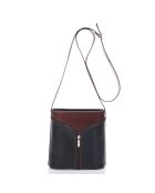 Sac bandoulière en Cuir Spencer marron - 18x7x19 cm
