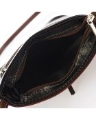 Sac bandoulière en Cuir Spencer marron - 18x7x19 cm