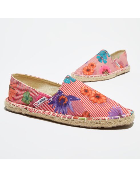 Espadrilles fleuries  rouges