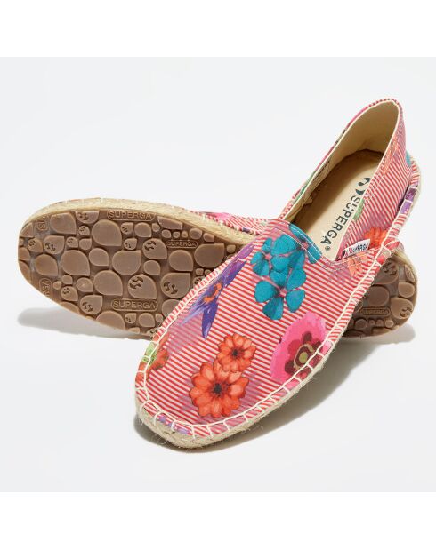 Espadrilles fleuries  rouges