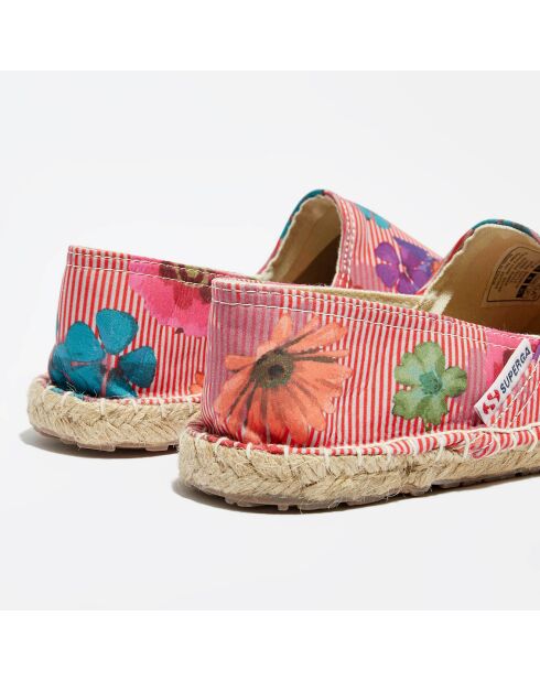 Espadrilles fleuries  rouges