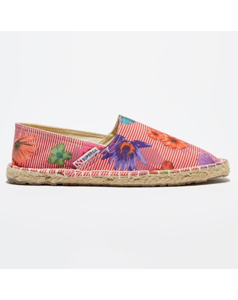 Espadrilles fleuries  rouges