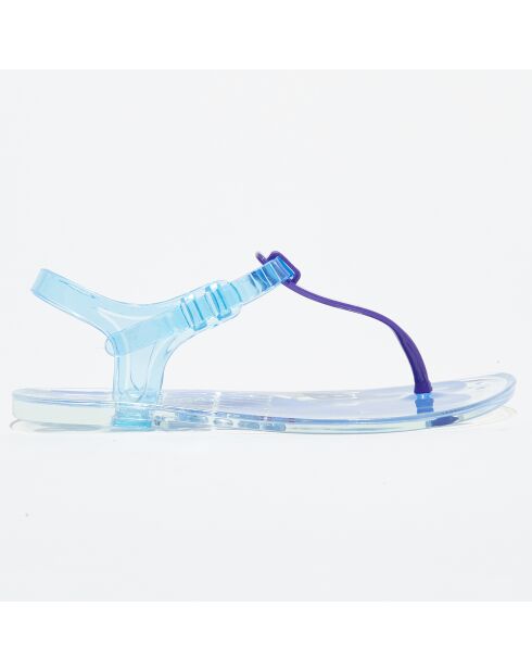 Slingbacks transparentes bleu/violet