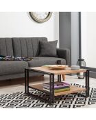 Table basse cosmo arena pin/noir - 70x40x70 cm