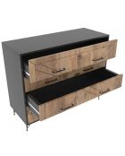 Commode comfort pin/anthracite - 80x100x40 cm