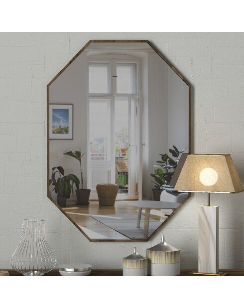 Miroir Lost noyer - 70x45x2 cm
