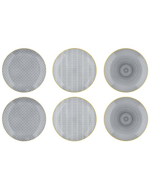 Service Les essentiels Eclipse gris anthracite - 18 pièces