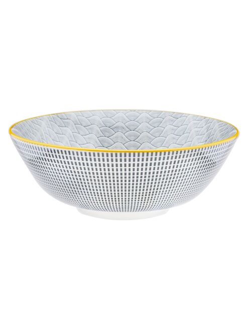 6 Bols Pattern Eclipse gris anthracite - D.21 cm