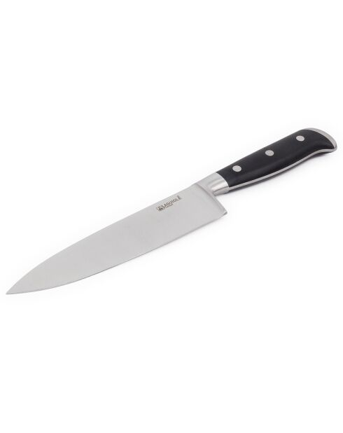 Couteau de Chef noir/argenté