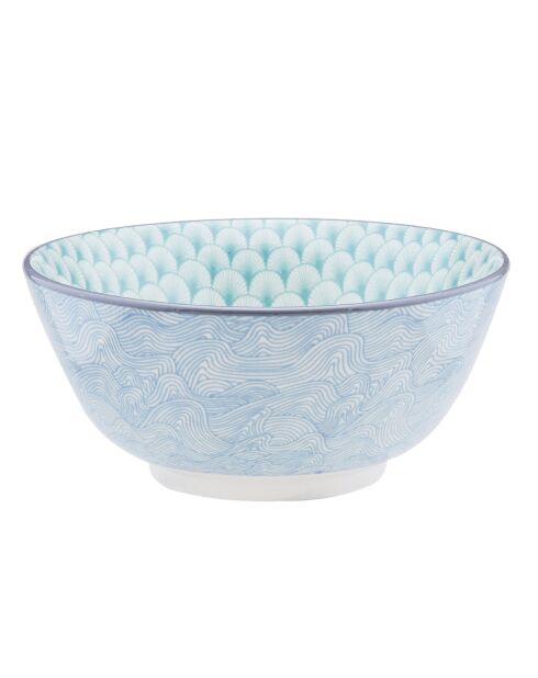 6 Bols petit-déjeuner Pastel rose pastel/bleu pastel/vert pastel - D.15 cm