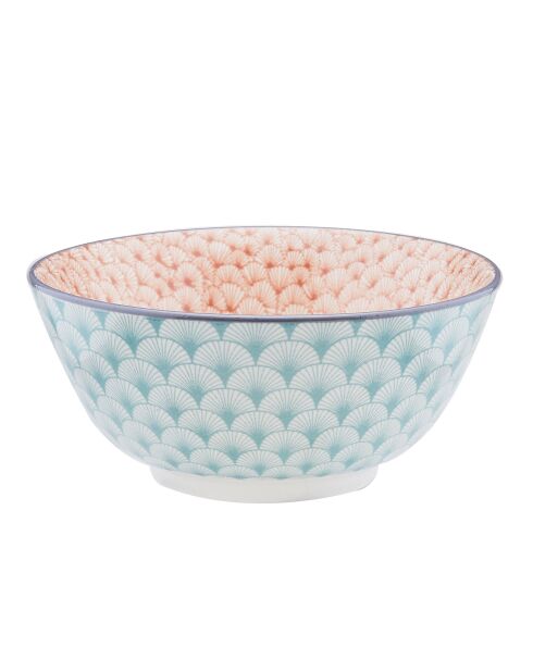 6 Bols petit-déjeuner Pastel rose pastel/bleu pastel/vert pastel - D.15 cm