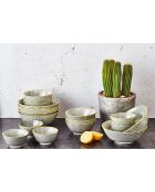 6 Bols petit-déjeuner Pattern Eclipse gris anthracite - D.15 cm