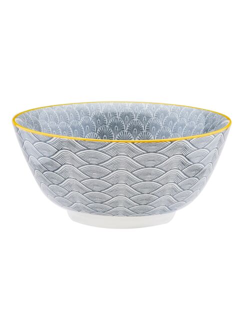 6 Bols petit-déjeuner Pattern Eclipse gris anthracite - D.15 cm