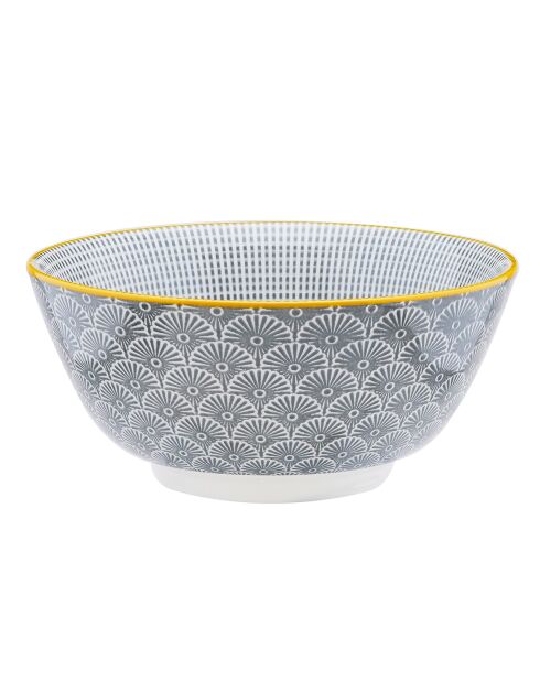 6 Bols petit-déjeuner Pattern Eclipse gris anthracite - D.15 cm