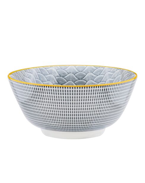 6 Bols petit-déjeuner Pattern Eclipse gris anthracite - D.15 cm